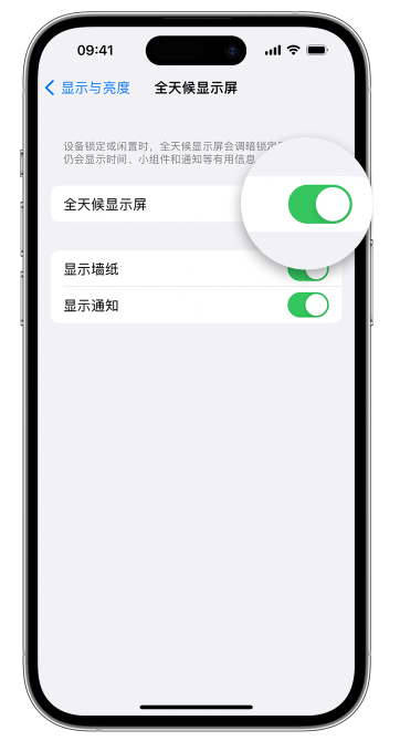 土默特左苹果14维修店分享如何自定义 iPhone 14 Pro 常亮显示屏 