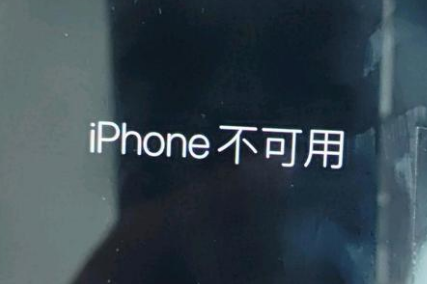 土默特左苹果服务网点分享锁屏界面显示“iPhone 不可用”如何解决 